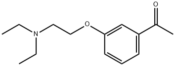 1-{3-[2-(diethylamino)ethoxy]phenyl}ethanone 化学構造式