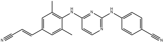 4-[[4-[[4-[(E)-2-cyanoethenyl]-2,6-dimethyl-phenyl]amino]pyrimidin-2-yl]amino]benzonitrile
