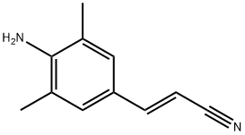 (E)-3-(4-amino-3,5-dimethylphenyl)acrylonitrile Struktur