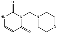 3-MORPHOLIN-4-YLMETHYL-1H-PYRIMIDINE-2,4-DIONE, 500301-37-1, 结构式