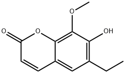 2H-1-Benzopyran-2-one, 6-ethyl-7-hydroxy-8-methoxy- (9CI) Structure