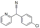α-(4-クロロフェニル)-2-ピリジンアセトニトリル 化学構造式