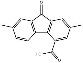 2,7-二甲基-9-芴酮-4-羧酸, 500536-41-4, 结构式