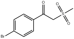 1-(4-bromophenyl)-2-(methylsulfonyl)-1-ethanone Structure
