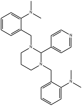 2,2'-[[二氢-2-(4-吡啶基)-1,3(2H,4H)-嘧啶二基]二(亚甲基)]二[N,N-二甲基苯胺]