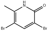 3,5-Dibromo-6-methylpyridin-2-ol Structure