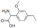 Benzeneacetic acid, alpha-amino-4-ethyl-2-methoxy- (9CI) Structure