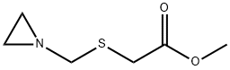 Acetic acid, [(1-aziridinylmethyl)thio]-, methyl ester (9CI) Structure
