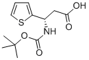 BOC-(S)-3-AMINO-3-(2-THIENYL)-PROPIONIC ACID Struktur