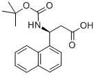 BOC-(S)-3-AMINO-3-(1-NAPHTHYL)-PROPIONIC ACID Struktur