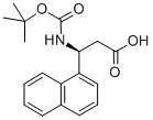 BOC-(S)-3-AMINO-3-(1-NAPHTHYL)-PROPIONIC ACID Structure