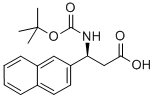 (S)-BOC-3-(2-NAPHTHYL)-BETA-ALA-OH Structure