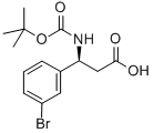 BOC-(S)-3-氨基-3-(3-溴苯基)-丙酸 结构式