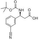BOC-3-氰基-D-Β-苯丙氨酸,500770-81-0,结构式