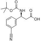 (S)-BOC-3-CYAN-BETA-PHE-OH Structure