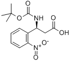 BOC-(S)-3-氨基-3-(2-硝基苯基)-丙酸 结构式