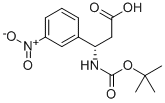 Boc-(S)-3-amino-3-(3-nitro-phenyl)-propanoic acid Structure