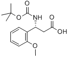 BOC-(R)-3-氨基-3-(2-甲氧基苯基)-丙酸, 500788-85-2, 结构式