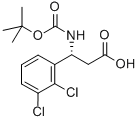 BOC-(R)-3-AMINO-3-(2,3-DICHLORO-PHENYL)-PROPIONIC ACID Structure