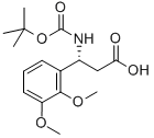 BOC-(R)-3-AMINO-3-(2,3-DIMETHOXY-PHENYL)-PROPIONIC ACID 化学構造式