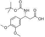 (R)-BOC-3 4-DIMETHOXY-BETA-PHE-OH Struktur