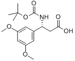 BOC-(R)-3-AMINO-3-(3,5-DIMETHOXY-PHENYL)-PROPIONIC ACID Structure