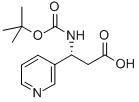 BOC-(R)-3-AMINO-3-(3-PYRIDYL)-PROPIONIC ACID Struktur