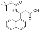 BOC-(R)-3-AMINO-3-(1-NAPHTHYL)-PROPIONIC ACID Structure