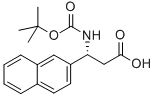 (R)-BOC-3-(2-NAPHTHYL)-BETA-ALA-OH Structure