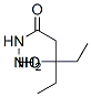 Pentanoic  acid,  3-ethyl-3-hydroxy-,  hydrazide Struktur