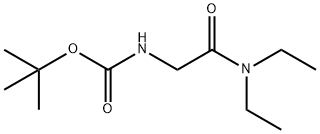 ジエチルカルバモイルメチルカルバミン酸TERT-ブチルエステル 化学構造式