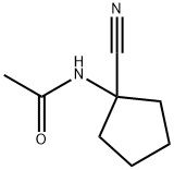 N-(1-Cyanocyclopentyl)acetamide Struktur
