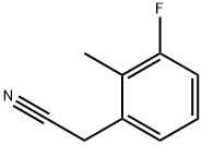 3-氟-2-甲基苯乙腈, 500912-15-2, 结构式