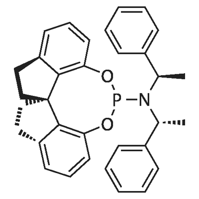 (11AR)-(+)-10,11,12,13-四氢茚并[7,1-DE:1',7'-FG][1,3,2]二氧磷-5-双[-1-苯乙基]胺 结构式