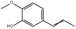 2-methoxy-5-(1-propenyl)phenol,501-20-2,结构式