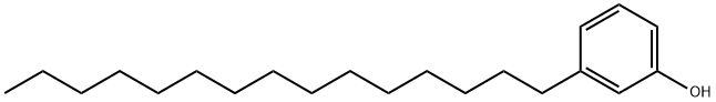 3-ペンタデシルフェノール 化学構造式