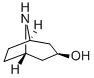 (1R,5S)-8-アザビシクロ[3.2.1]オクタン-3β-オール 化学構造式