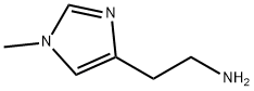1-メチル-1H-イミダゾール-4-エタンアミン 化学構造式