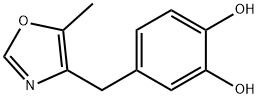 1,2-Benzenediol, 4-[(5-methyl-4-oxazolyl)methyl]- (9CI) Struktur
