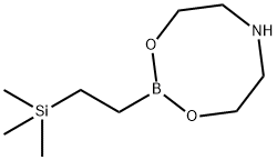 2-TRIMETHYLSILYL-1-ETHYLBORONIC ACID DIETHANOLAMINE ESTER 化学構造式