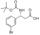 (R)-N-BOC-3-BROMO-BETA-PHENYLALANINE Structure