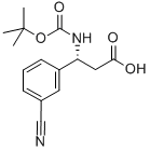 (R)-BOC-3-CYANO-BETA-PHE-OH 化学構造式