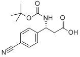 (R)-BOC-4-CYANO-BETA-PHE-OH Struktur