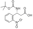BOC-(R)-3-氨基-3-(2-硝基苯基)-丙酸 结构式