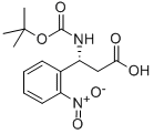 BOC-(R)-3-AMINO-3-(2-NITRO-PHENYL)-PROPIONIC ACID Structure