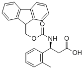 FMOC-(S)-3-氨基-3-(2-甲基苯基)-丙酸 结构式