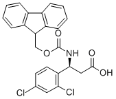 FMOC-(S)-3-AMINO-3-(2,4-DICHLORO-PHENYL)-PROPIONIC ACID Structure