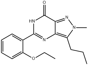 5-(2-乙氧基苯基)-2,6-二氢-2-甲基-3-丙基-7H-吡唑并[4,3-D]嘧啶-7-酮, 501120-40-7, 结构式