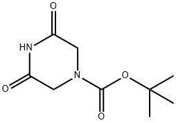 tert-butyl 3,5-dioxopiperazine-1-carboxylate Structure