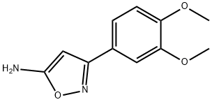 3-(3,4-二甲氧基苯基)-5-氨基异噁唑, 501325-88-8, 结构式